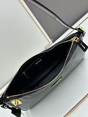 Prada Aimée Patent Leather Black Bag Size 34x19x10cm - 4