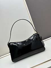 Prada Aimée Patent Leather Black Bag Size 34x19x10cm - 3