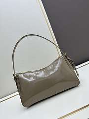 Prada Aimée Patent Leather Brown Bag Size 34x19x10cm - 6