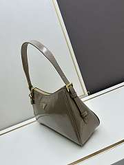 Prada Aimée Patent Leather Brown Bag Size 34x19x10cm - 4