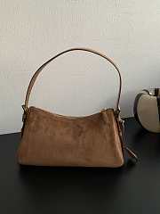 Prada Aimée Suede Bag Caramel Size 31x18x10cm - 4