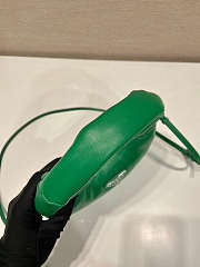 Prada Soft Mini Leather Tote Bag Green Size 21x12x6cm - 6