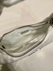 Prada Soft Mini Leather Tote Bag White Size 21x12x6cm - 6