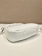 Prada Soft Mini Leather Tote Bag White Size 21x12x6cm - 5