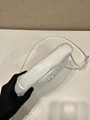 Prada Soft Mini Leather Tote Bag White Size 21x12x6cm - 4