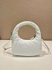 Prada Soft Mini Leather Tote Bag White Size 21x12x6cm - 2