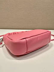 Prada Soft Mini Leather Tote Bag Pink Size 21x12x6cm - 6
