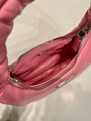 Prada Soft Mini Leather Tote Bag Pink Size 21x12x6cm - 5