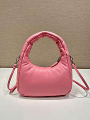 Prada Soft Mini Leather Tote Bag Pink Size 21x12x6cm - 2