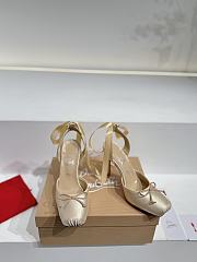 Christian Louboutin Cassia Lace Up Loubi Crepe Satin Beige 10cm - 2