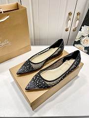 Christian Louboutin Follies Strass Flat Rhinestones C2205-02 - 4