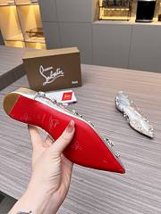 Christian Louboutin Follies Strass Flat Silver - 2