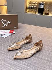 Christian Louboutin Follies Strass Flat Gold - 1