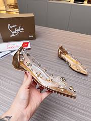 Christian Louboutin Follies Strass Flat Gold - 6