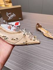 Christian Louboutin Follies Strass Flat Gold - 4