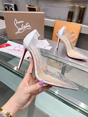 Christian Louboutin Follies Strass Heels White 10cm - 2
