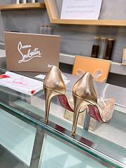 Christian Louboutin Follies Strass Heels Gold 10cm - 3