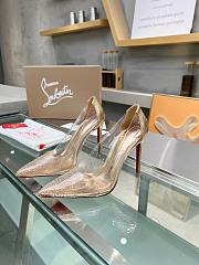 Christian Louboutin Follies Strass Heels Gold 10cm - 2