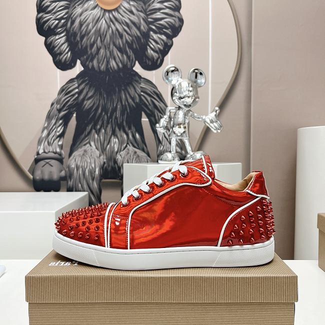 Christian Louboutin Fun Louis Junior Spikes Red - 1