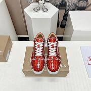 Christian Louboutin Fun Louis Junior Spikes Red - 5