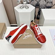 Christian Louboutin Fun Louis Junior Spikes Blacks Red - 5
