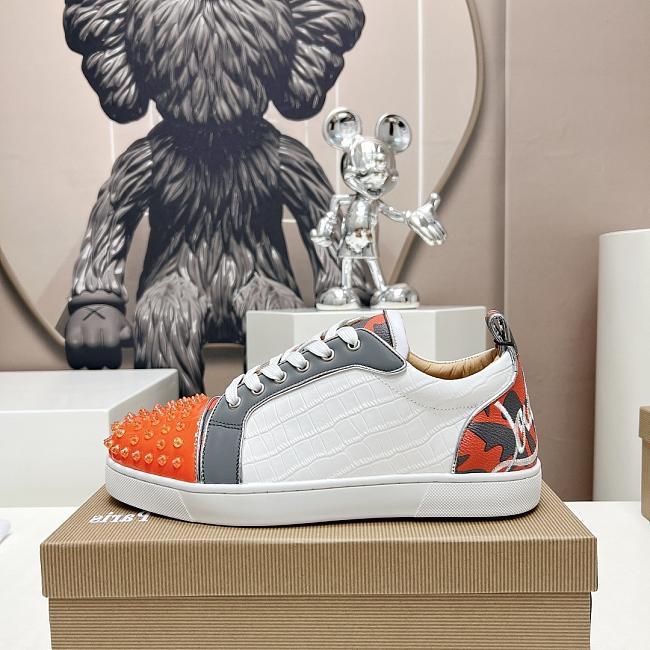 Christian Louboutin Fun Louis Junior Spikes Crocembossed - 1