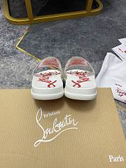 Christian Louboutin Graphic Print Slide White - 6