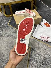 Christian Louboutin Graphic Print Slide White - 5