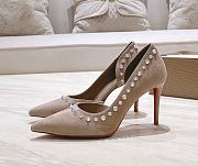 Christian Louboutin Heels C0254 Velvet lrishell 9cm - 1
