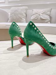 Christian Louboutin Heels C0256 Velvet lrishell 9cm - 5