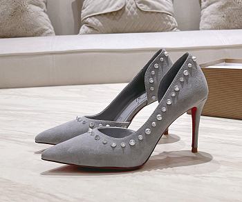 Christian Louboutin Heels C0257 Velvet lrishell 9cm