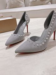 Christian Louboutin Heels C0257 Velvet lrishell 9cm - 6