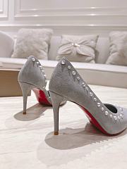 Christian Louboutin Heels C0257 Velvet lrishell 9cm - 5