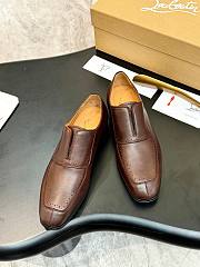 Christian Louboutin Loafer Cowhide Brown C1402 - 3