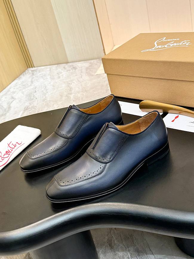 Christian Louboutin Loafer Cowhide Brown C1403 - 1