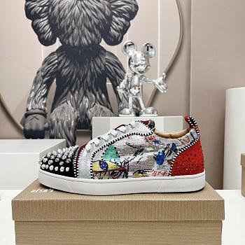 Christian Louboutin Studded Multicolor Patchwork