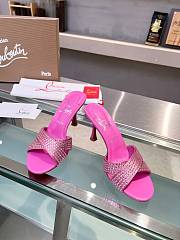 Christian Louboutin Mariza ls C2511 Strass Red Sole - 6