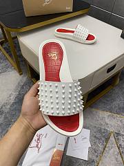 Christian Louboutin Slide Classic Spike Flat C3614 - 5