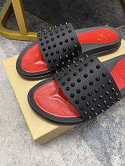 Christian Louboutin Slide Classic Spike Flat C3615 - 4