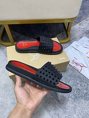 Christian Louboutin Slide Classic Spike Flat C3615 - 3