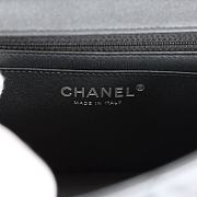 Chanel Flap Iridescent Lambskin Black Size 25x15x7cm - 5