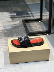 Christian Louboutin Slide Glitter Spikes C5210 - 5
