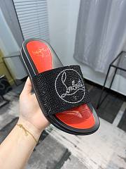 Christian Louboutin Slide Glitter Spikes C5210 - 6