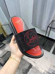 Christian Louboutin Slide Glitter Spikes C5211 - 6