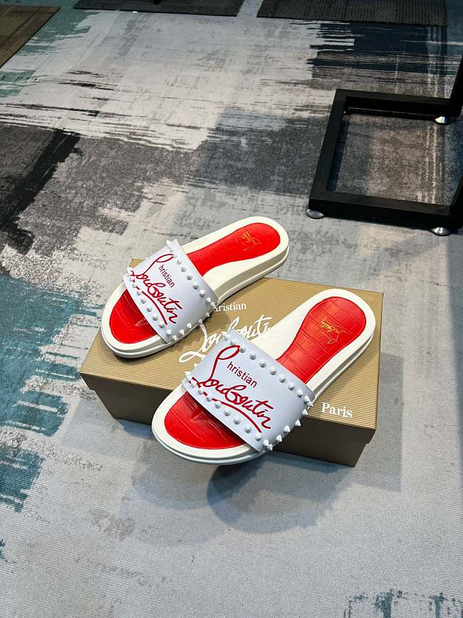 Christian Louboutin Slide Logo Spikes C5441 - 1