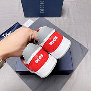 Dior B27 Low Red Gray Sneaker D0200 - 6