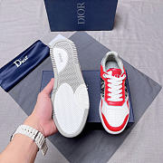 Dior B27 Low Red Gray Sneaker D0200 - 5
