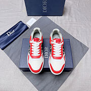 Dior B27 Low Red Gray Sneaker D0200 - 3