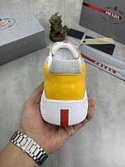 Prada America's Cup Low-top Sneakers Silver Yellow - 5