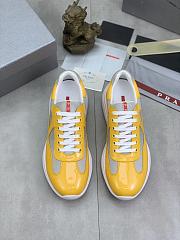 Prada America's Cup Low-top Sneakers Silver Yellow - 3